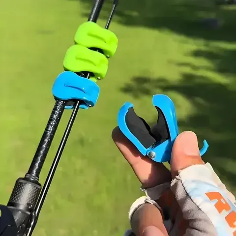 Clipe de fixação rápida para vara de pesca, 2 peças, sem ferramentas, suporte de uma mão para varas de água doce, organizador de equipamentos com aderência segura, ferramentas utilitárias