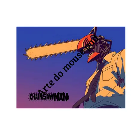 Mouse Pad Chainsaw Man Personalizado Nome Denji Power Makima Anime Otaku Gamer Presente PC
