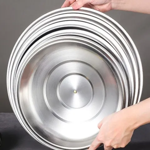 Tampa de Panela de Aço Inoxidável 28/32/36/40cm com Puxador, Peça de Utensílio de Cozinha, Tampa Redonda Universal para Panela e Wok, Uso Doméstico