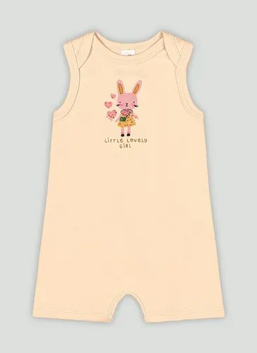 Macaquinho Essentials Regata para Bebê Menina (Laranja) Up Baby
