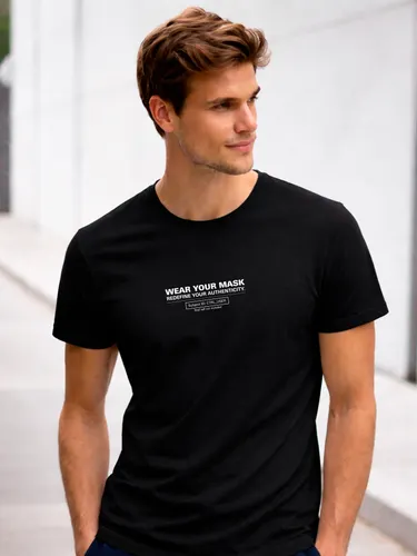 Camiseta Aveloz Masculino Authenticity Confortável 100% Algodão Preto