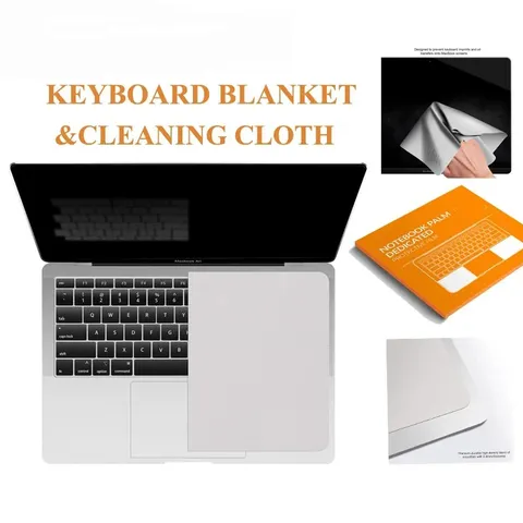 Pano de limpeza de microfibra à prova de poeira, capa para teclado de notebook, kit de limpeza de tela de laptop para macbook pro 13/15/16 unidades