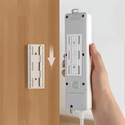 1/2/5/10PCS Organizador de Cabos Autoadesivo para Tomadas de Mesa, Suporte de Parede Removível para Fitas de Energia