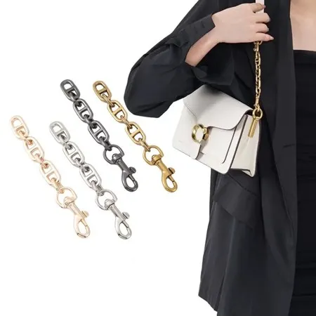 Acessórios para Extensão de Corrente Fêmea de Saco Metálico Mala de Mão Ombro Decorativa Transformação Curta de