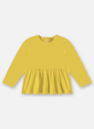 Bata Manga Longa Infantil Menina (Amarelo) Up Baby