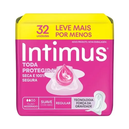 Absorvente Externo Anatômico Moderado com Abas Tripla Proteção Camomil