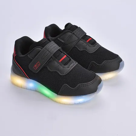 Tênis Infantil Menino Kidy Light Fun Luz Led Confortável Seguro Anatômico Flexível e Divertido