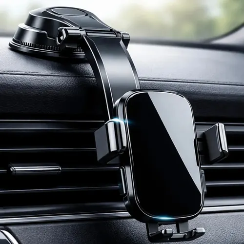 Suporte de Celular Veicular Automotivo Pra Carro Mesa Porta Painel Parede Caminhão Vw Up Jetta Volkswagen Ônix Corolla Gol 360° Universal