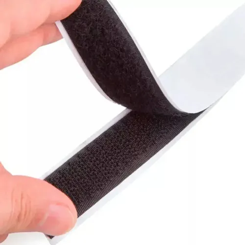 Fita Velcro Auto Adesiva Preta 16mm 1 Metro para Pedalboard