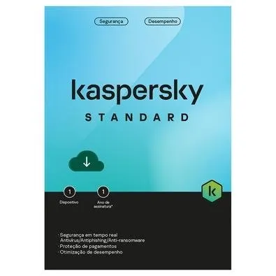 Kaspersky Antivírus Standard 1 Dispositivo 1 Ano, Digital para Download - KL1041KDAFS