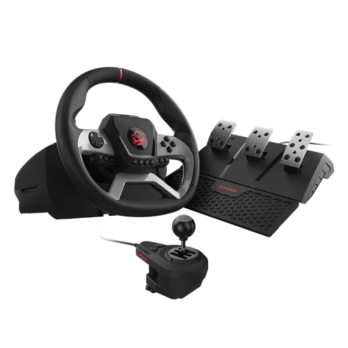 Volante Gamer PCYES W270 Force Feedback 3.2Nm 1080° PC Xbox PS4