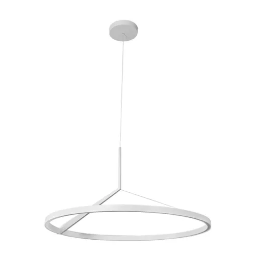 Pendente Led Dimerizável Alumínio 30w 3000k Circle - BRANCO