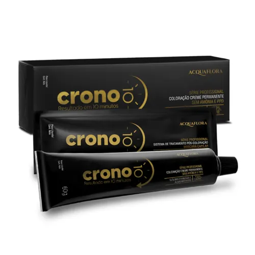 Coloração Creme Permanente Acquaflora Crono 1.0 Preto