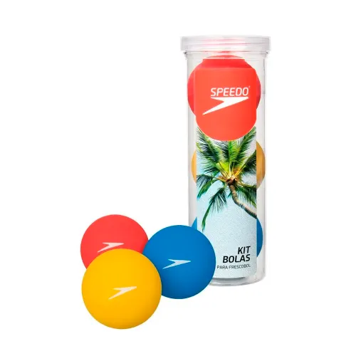 Kit 3 Bolas Frescobol Speedo - Color