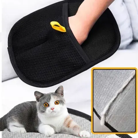 Luvas para higiene de animais de estimação, escova para remover pelos, luva para limpeza de gatinhos, para remover pelos de cães e gatos de sofás, carpetes e roupas, artigos para animais de estimação. ﻿ ﻿