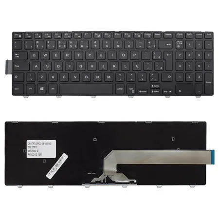 Teclado para Notebook compatível com Dell Inspiron 15 3542 ABNT2