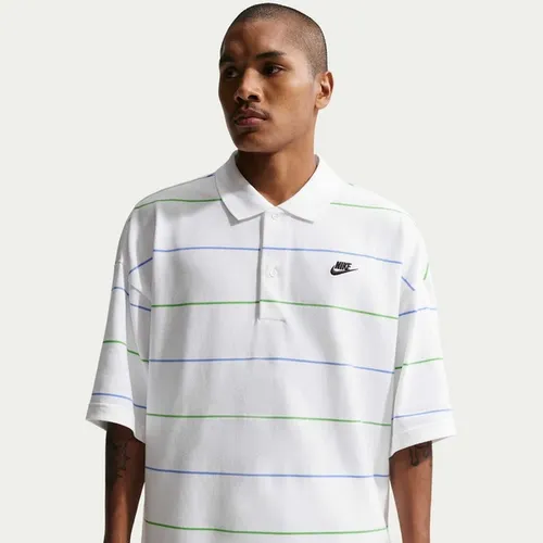 Camisa Polo Nike Club Stripe Oversized Masculina