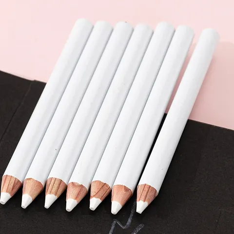 6 pçs branco alfaiate caneta moda vestido marcador ferramentas de costura giz corte-livre alfaiate vestuário lápis acessórios de costura lápis de tecido