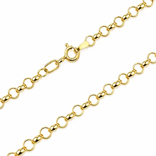 Corrente Elo Português 45 cm em Ouro 18K