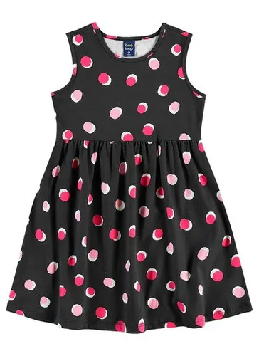 Vestido de Bolinhas para Menina (Preto) Bee Loop