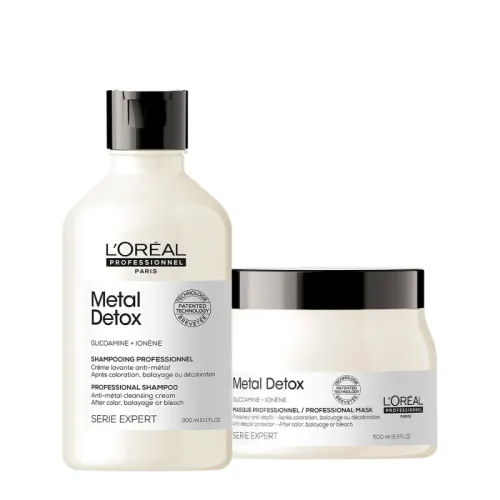 Kit Shampoo e Máscara L'Oréal Professionnel Metal Detox 300ml E 250g
