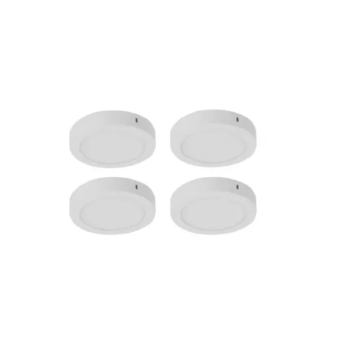 Kit 4 Plafons Led Sobrepor Branco 12w 17cm Yamamura
