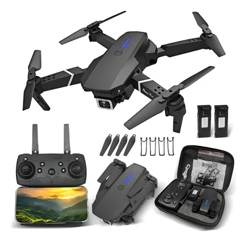 Mini Drone Iigenai E88 Dobrável com Câmera Dual e 2 Baterias