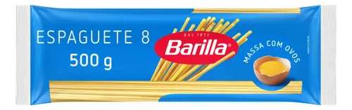 Macarrão com Ovos Espaguete 8 Barilla Pacote 500g
