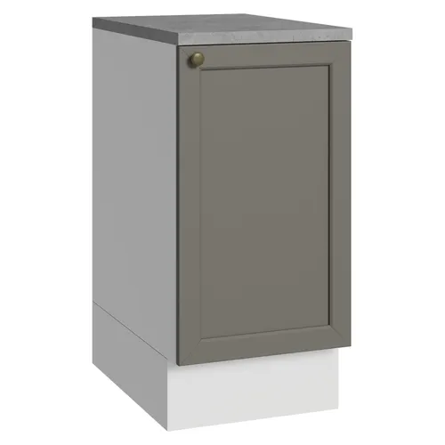 Balcão de Cozinha 40 cm 1 Porta Branco/Cinza Vik Madesa