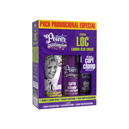Kit Soul Power Curl Clump Técnica Loc