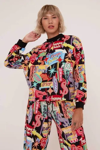 Moletom Oversized Estampa Vegas