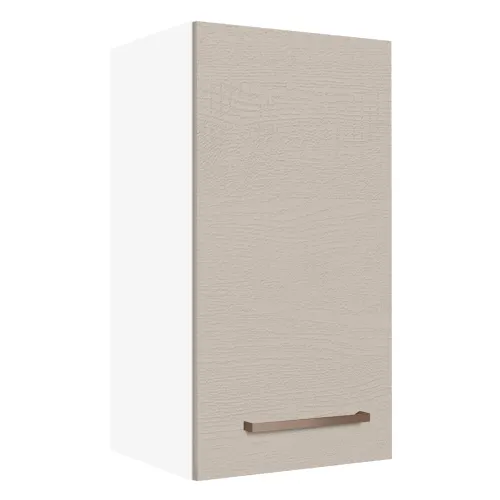 Armário Aéreo 35 cm 1 Porta Branco/Crema Agata Madesa