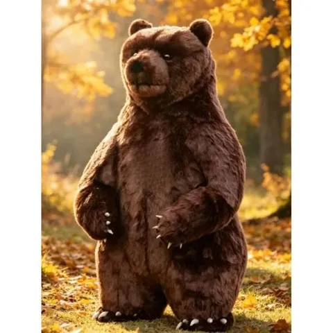 Fantasia de Mascote de Urso Inflável, Traje para Eventos, Publicidade, Promoção e Celebrações, Sem Bateria, Sem Carregador