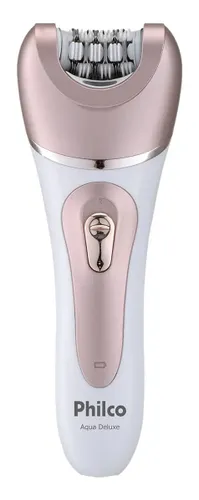 Depilador Philco Aqua Deluxe Pdp01r Branco e Rosa 110v/220v Rosa-pálido