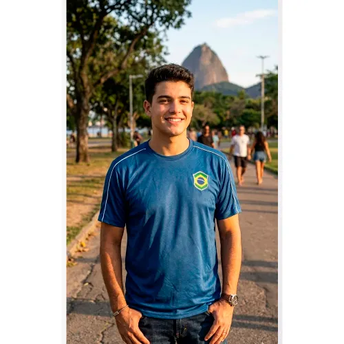 Camisa Braziline Brasil Reflexo 86 - M
