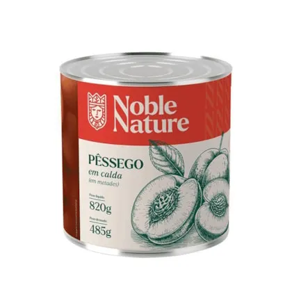 PÊSSEGO EM CALDAS NOBLE NATURE 820G