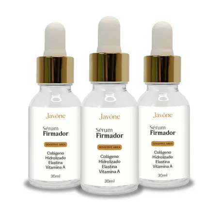 3x Sérum Firmador Íntimo Javône – Colágeno, Elastina e Vitamina A