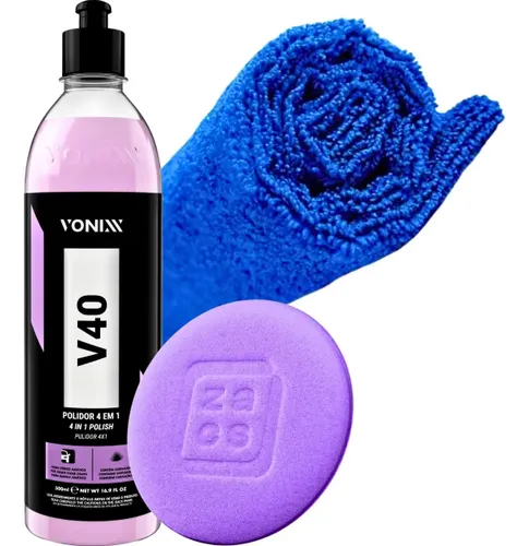 Polidor Automotivo Vonixx V40 Corte Refino Lustro Proteção 500ml