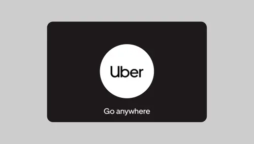 Gift Card Uber: Cartão Presente R$75