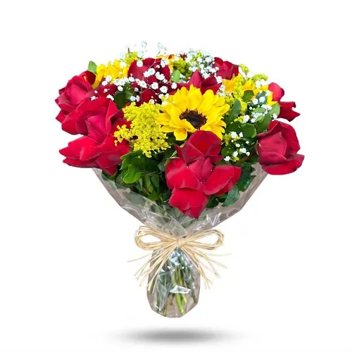 Buque em Girassol e Rosas