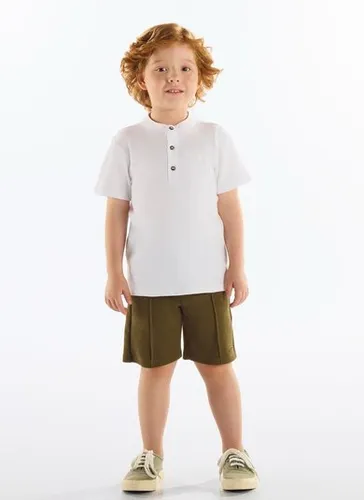 Camiseta Infantil Masculina em Algodão e Elastano (Branco) Up Baby