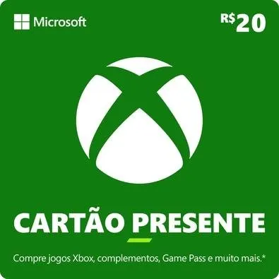 Gift Card Xbox: 20 Reais - Código Digital