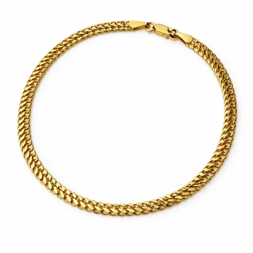 Pulseira Lacraia 18 cm em Ouro 18K