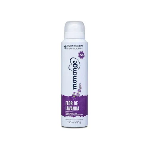 Desodorante Aerossol Antitranspirante Feminino Monange Flor de Lavanda