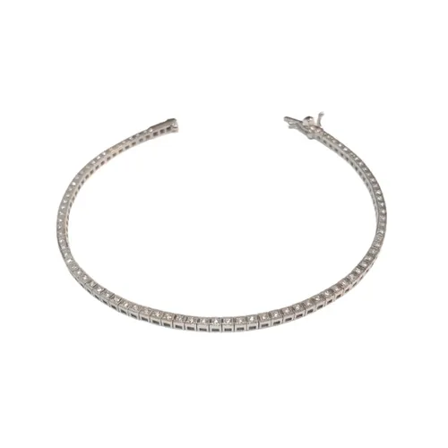 Pulseira Riviera com 80 Diamantes 0.05pts 4cts Ouro Branco 18K