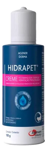 Creme Hidratante Hidrapet Agener para Cães e Gatos 100 mL