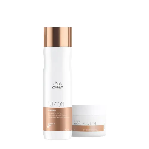Kit Shampoo Wella Professionals Fusion 250ml e Máscara 150ml