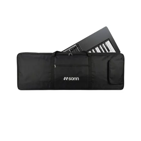 Capa para Teclado 61 Teclas Sonn Sn-30 capa Teclado 5/8 Alças e Bolsos tecido oxford 600 preto bolsa case teclado