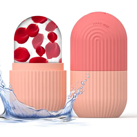 1pc Molde de Silicone para Cubos de Gelo Faciais para Beleza e Cuidados com a Pele, Rolo de Gelo Facial de Silicone