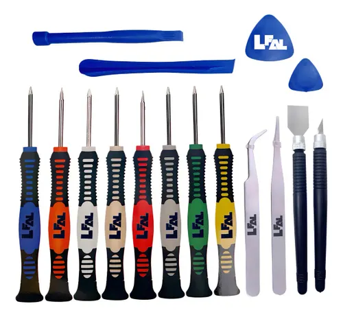 Jogo de Ferramentas Kit de Ferramentas Chave para Abrir Celular Android Ios Tablet Notebook Reparo Manutenção de Aparelho Conserto Precisão Profissional Magnético Dispositivo Trabalho 16 Peças Lfal